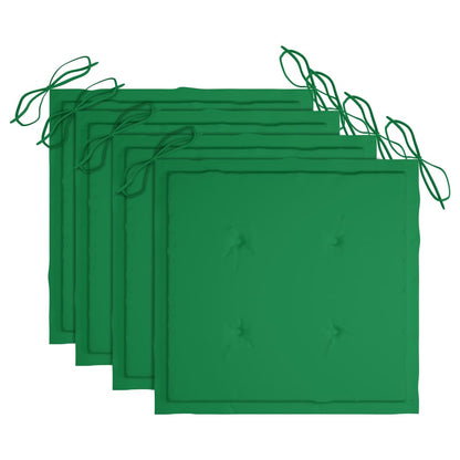 Sedie da Giardino Pieghevoli 4 pz con Cuscini Massello Acacia | homemem39