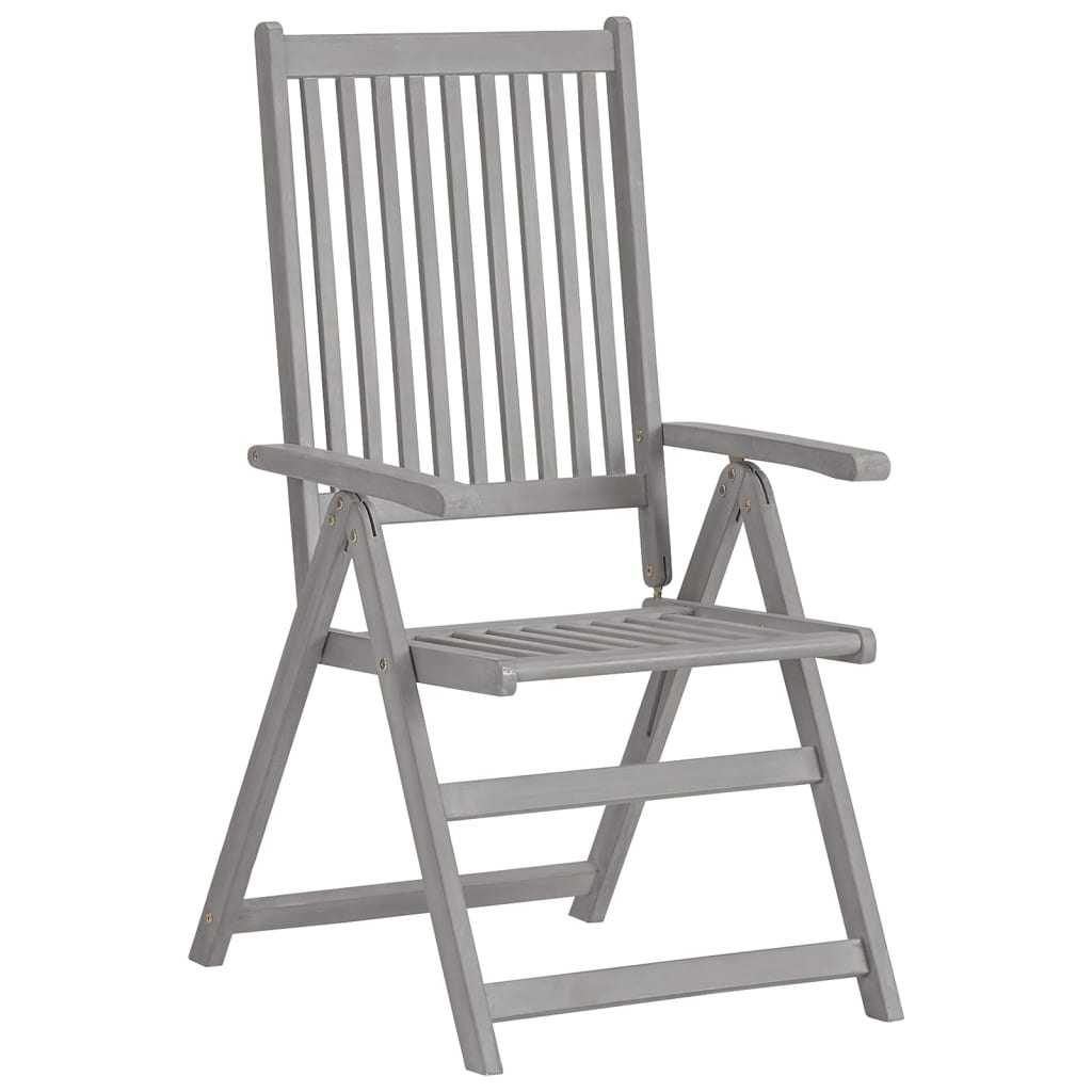 Sedie da Giardino Reclinabili 2pz con Cuscini Massello Acacia | homemem39