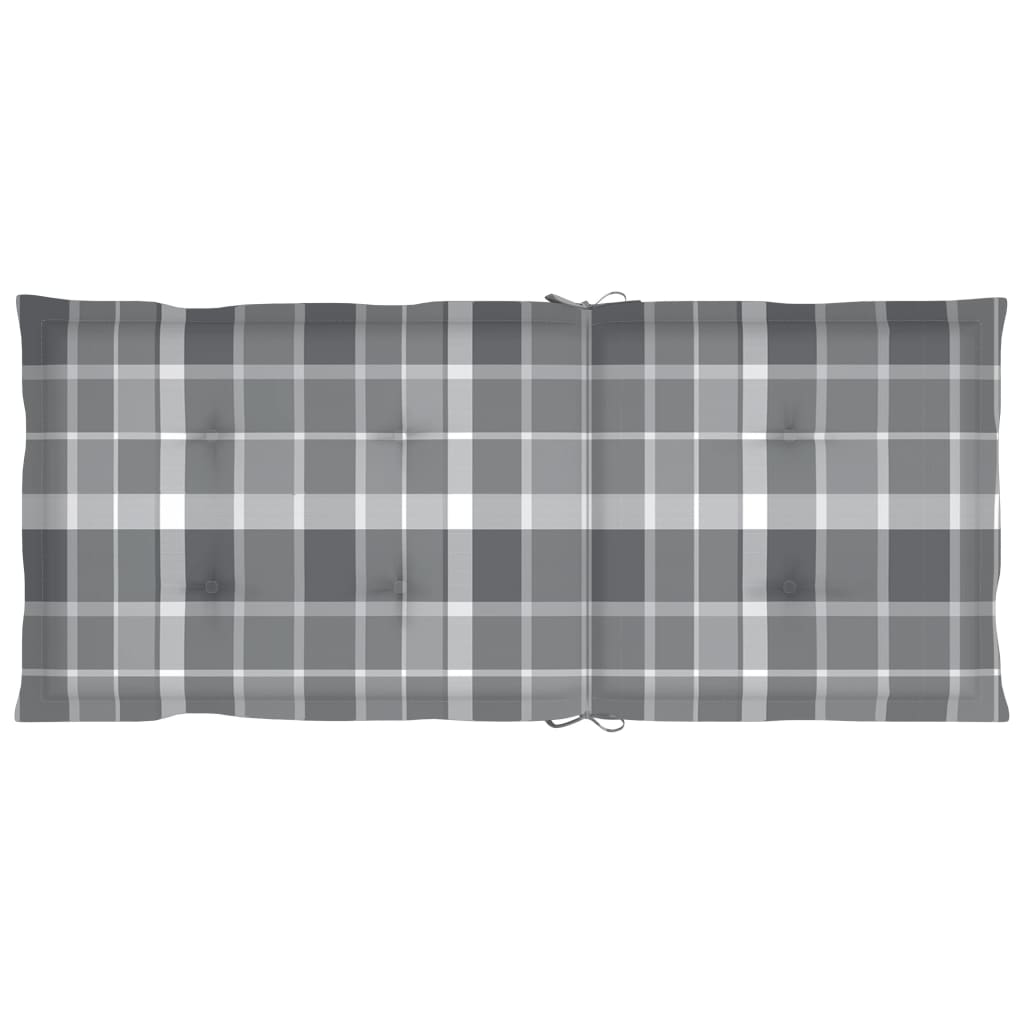 Sedie da Giardino Reclinabili 2pz con Cuscini Massello Acacia