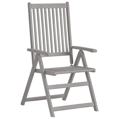 Sedie da Giardino Reclinabili 3 pz con Cuscini Massello Acacia | homemem39