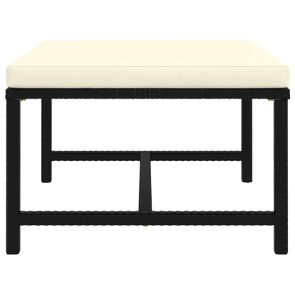 Set Divani da Giardino 8 pz con Cuscini in Polyrattan Nero