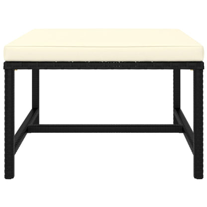 Set Divani da Giardino 10 pz con Cuscini in Polyrattan Nero | homemem39
