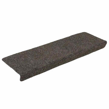 Tappetini per scale autoadesivi 15 pz 65x21x4 cm Antracite