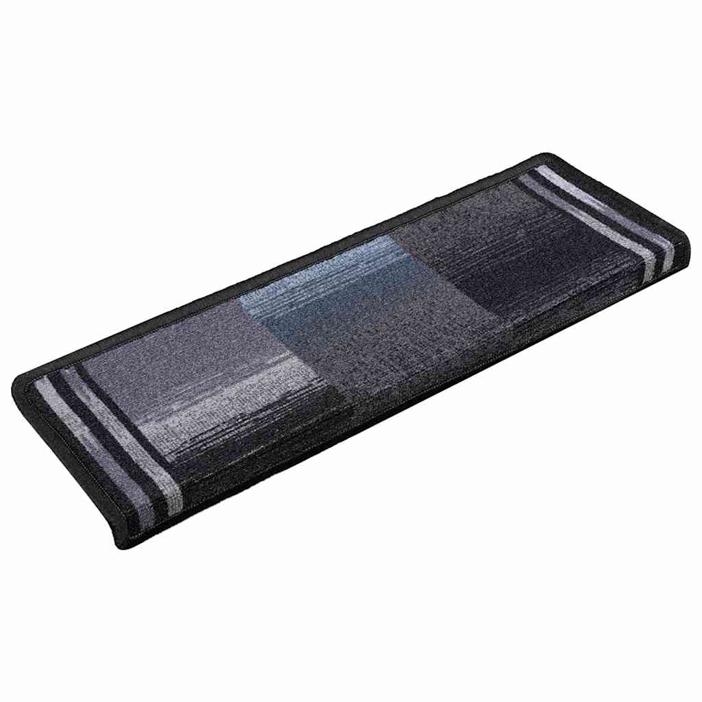 Tappetini Autoadesivi per Scale 15 pz 65x21x4 cm Neri e Grigi