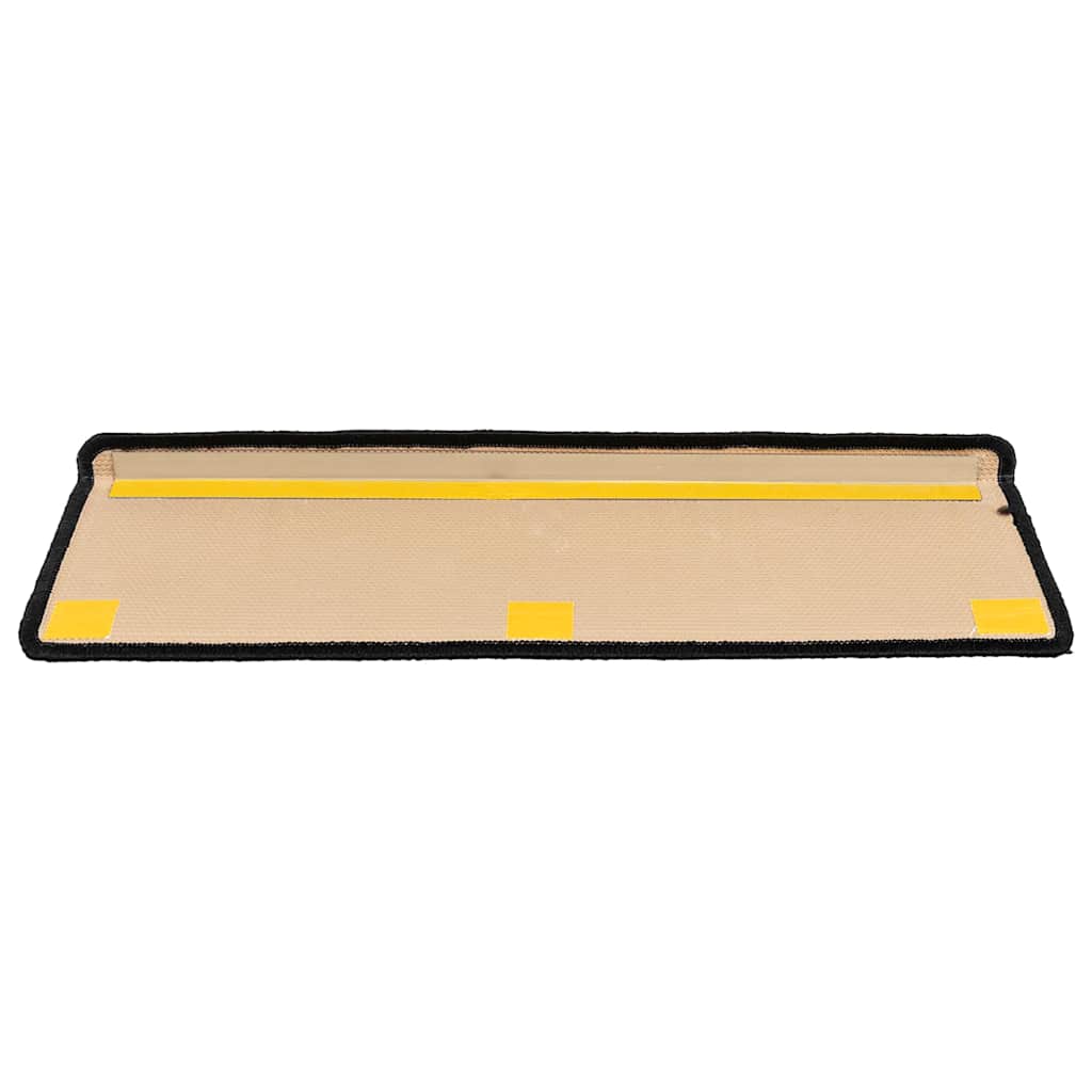 Tappetini Autoadesivi per Scale 15 pz 65x21x4 cm Neri e Grigi