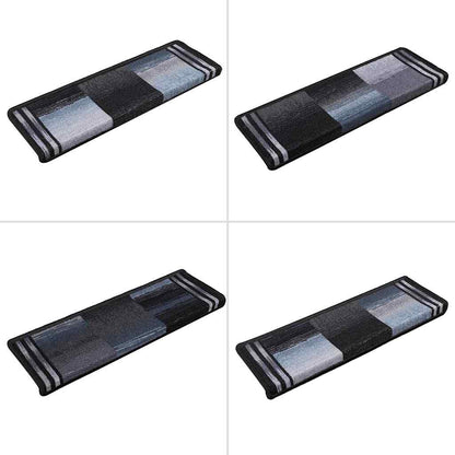 Tappetini Autoadesivi per Scale 15 pz 65x21x4 cm Neri e Grigi