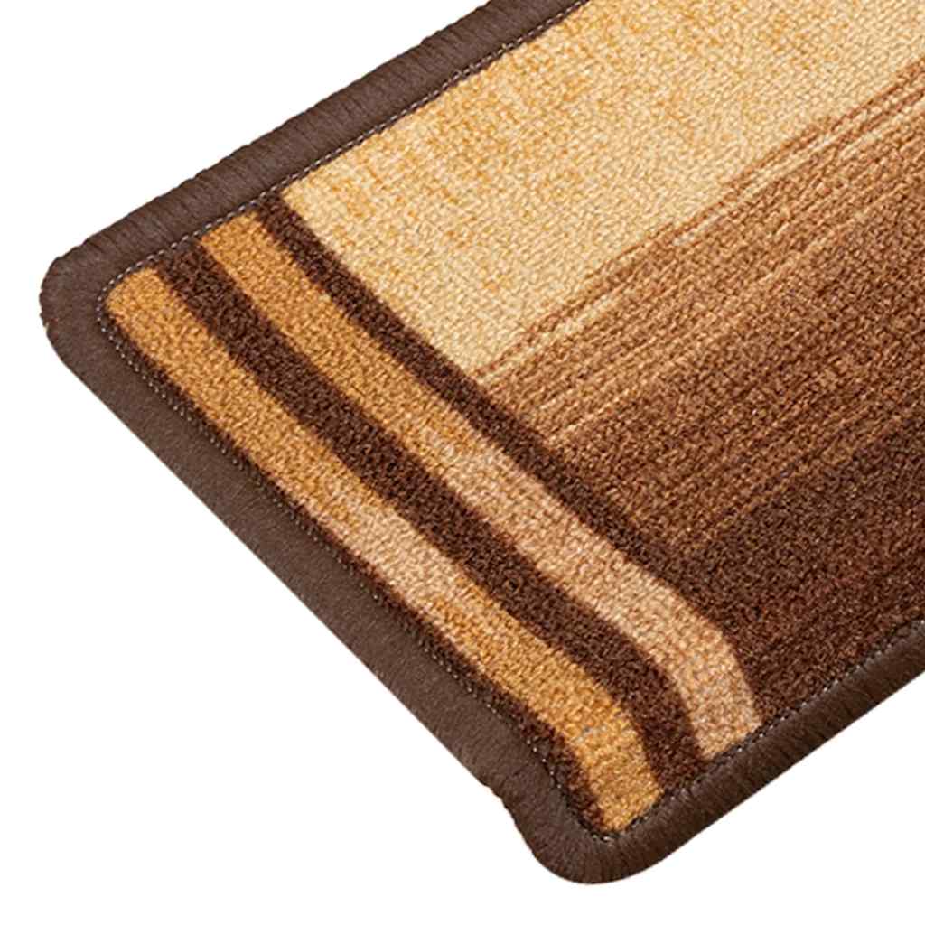 Tappetini Autoadesivi per Scale 15 pz 65x21x4 cm Marroni | homemem39