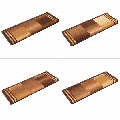 Tappetini Autoadesivi per Scale 15 pz 65x21x4 cm Marroni | homemem39