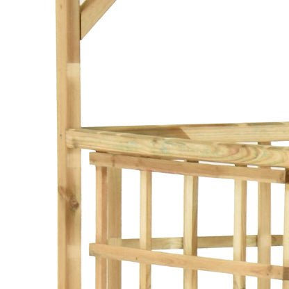 Pergolato Giardino per Bidoni Tripli Legno di Pino Impregnato | homemem39
