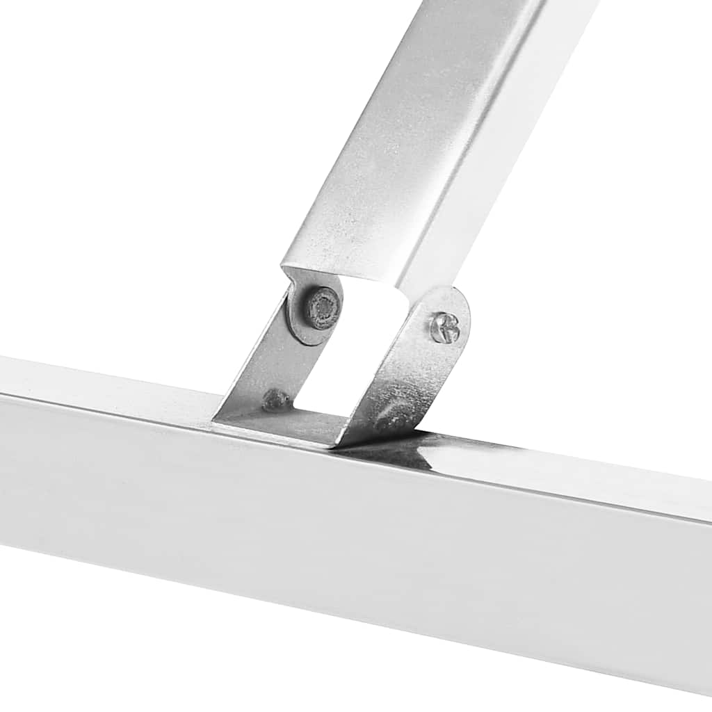 Tavolo da Lavoro Cucina Pieghevole 100x60x80 cm in Acciaio Inox | homemem39