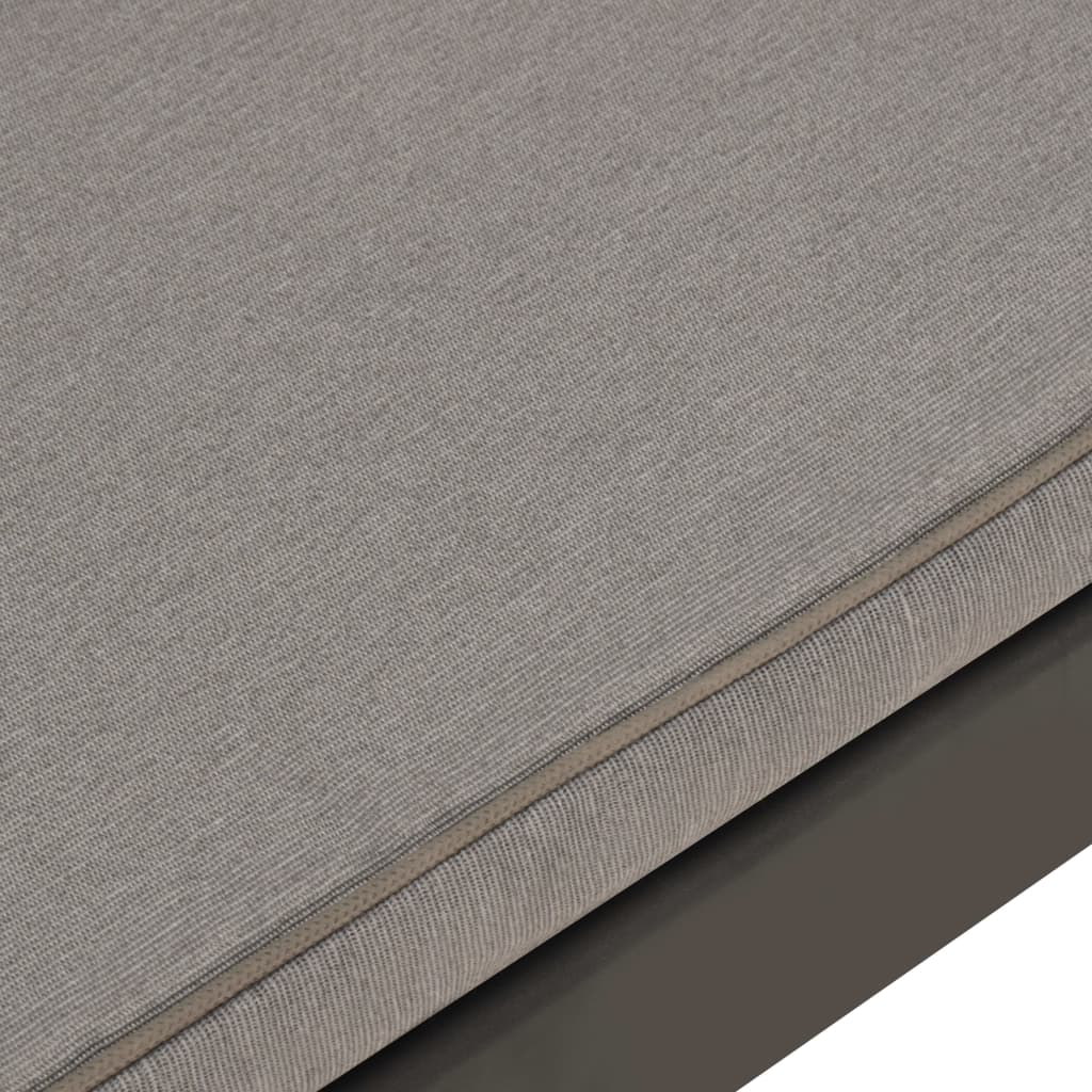 Set Divani da Giardino con Cuscini 3 pz in Plastica Grigio