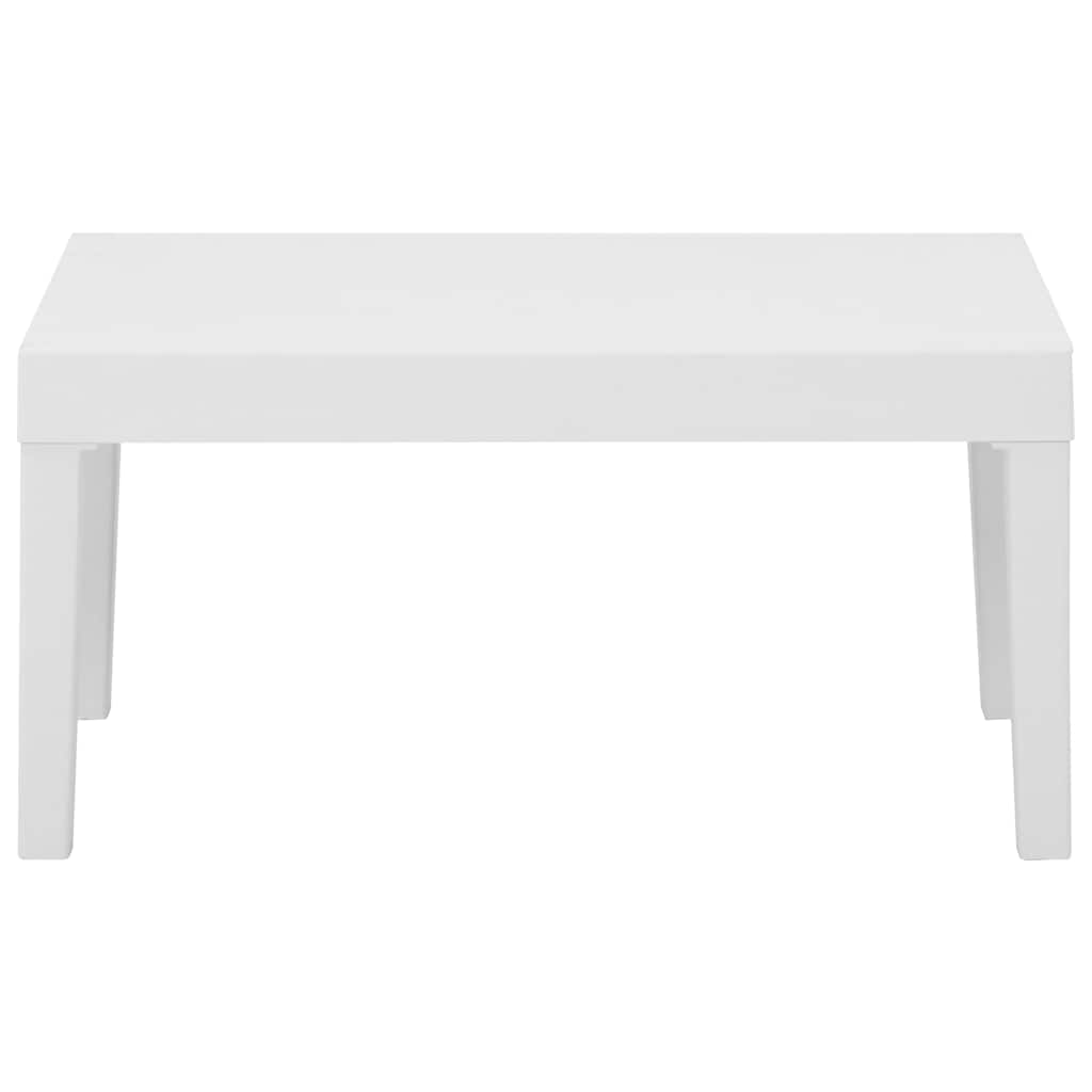 Set Divani da Giardino con Cuscini 4 pz in Plastica Bianco