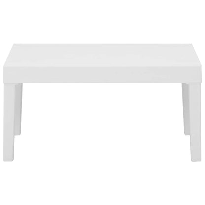 Set Divani da Giardino con Cuscini 4 pz in Plastica Bianco