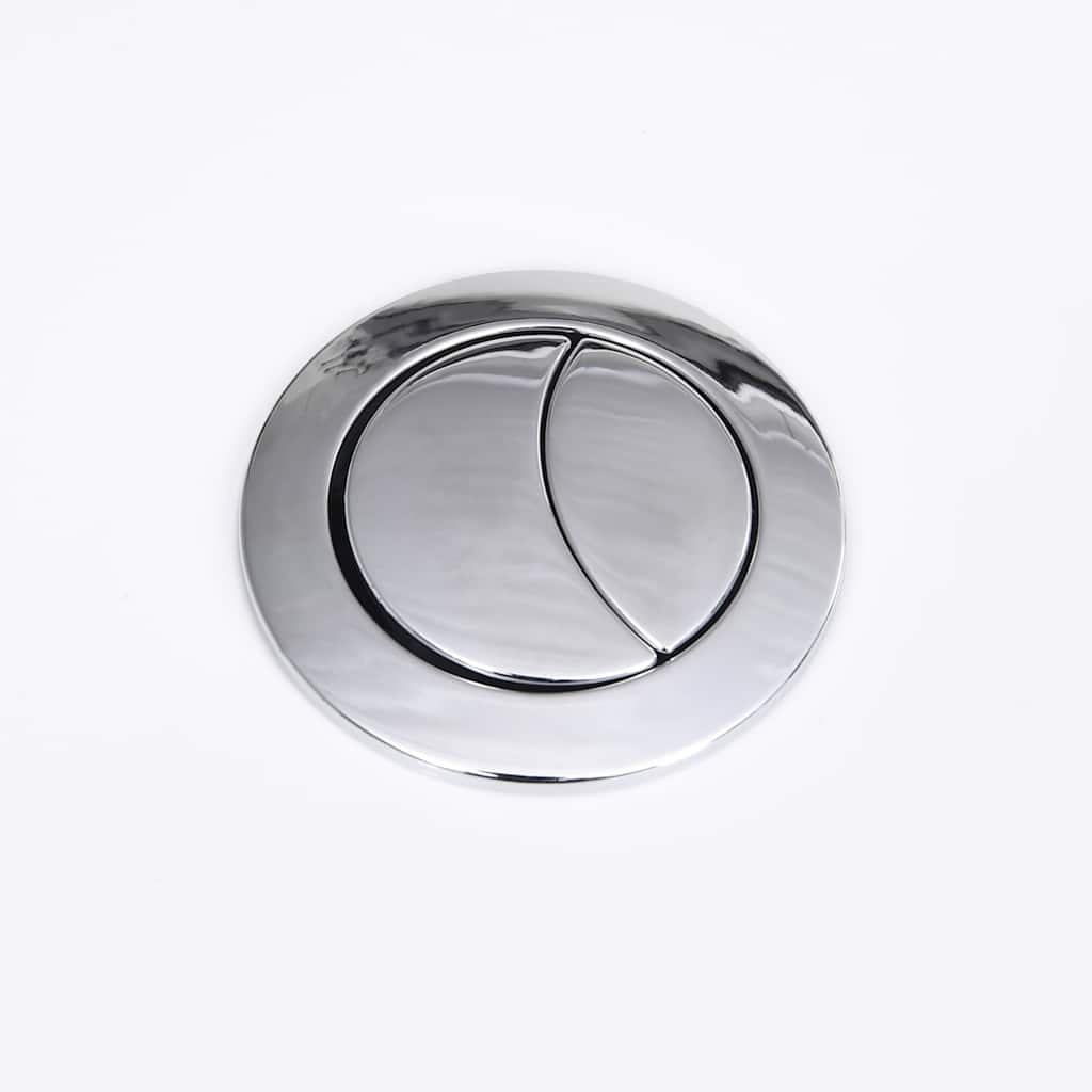 Vaso WC in Ceramica da Bagno Rotondo Base con Scarico Bianco