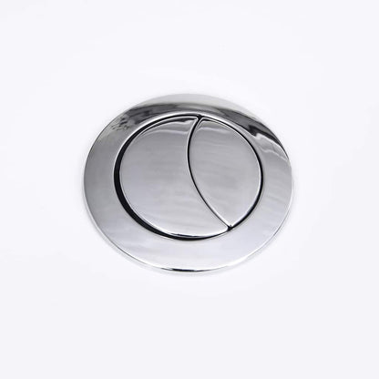 Vaso WC in Ceramica da Bagno Rotondo Base con Scarico Bianco