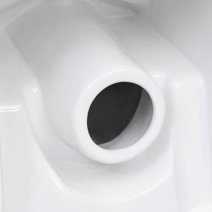 Vaso WC in Ceramica da Bagno Rotondo Base con Scarico Bianco - homemem39