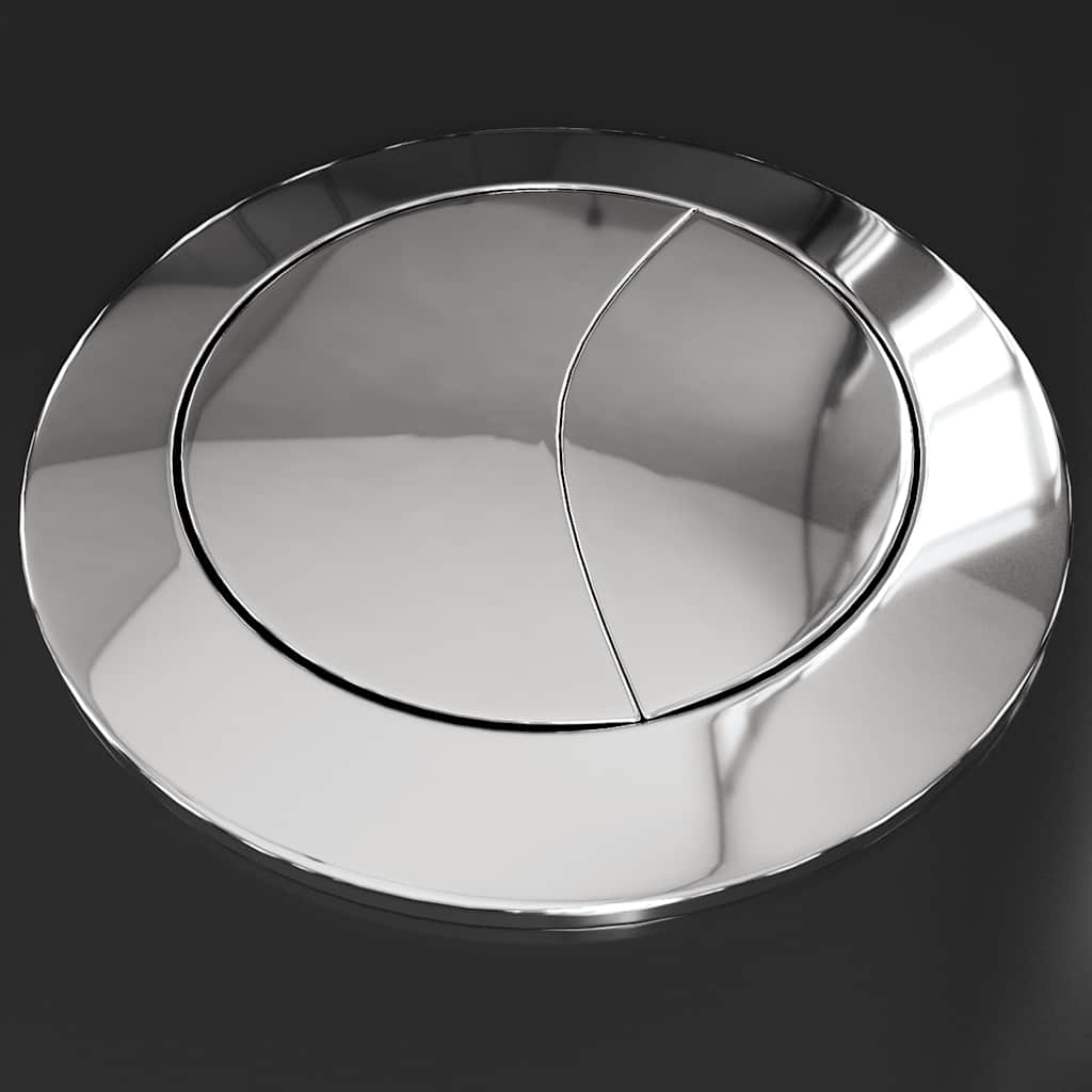 Vaso WC in Ceramica da Bagno Rotondo Base con Scarico Nero - homemem39