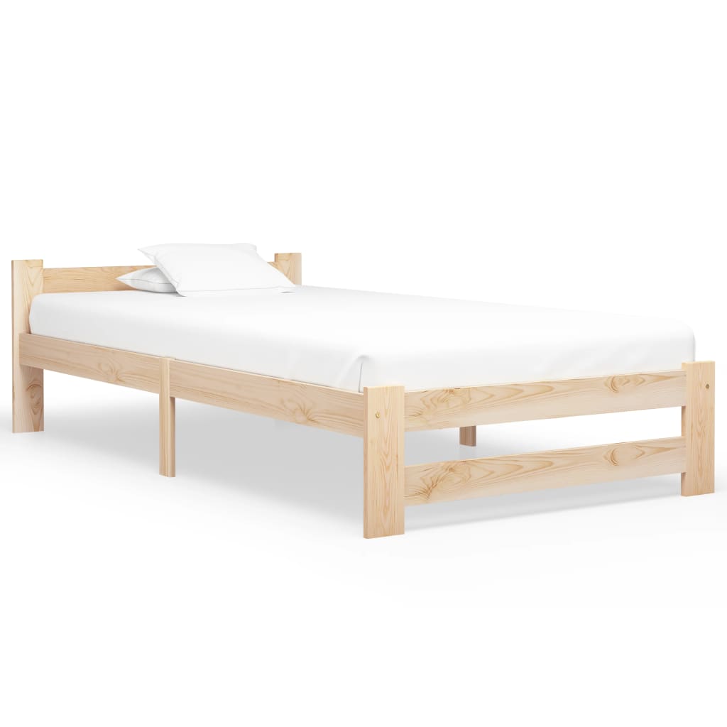 Giroletto senza Materasso 90x200 cm in Legno Massello di Pino