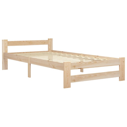 Giroletto senza Materasso 90x200 cm in Legno Massello di Pino