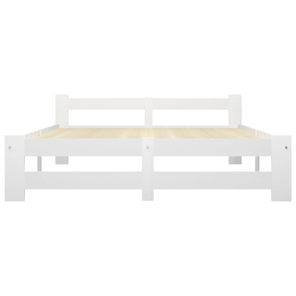 Giroletto senza Materasso Bianco 140x200 cm in Legno di Pino | homemem39