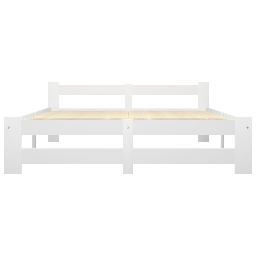 Giroletto senza Materasso Bianco 160x200 cm in Legno di Pino | homemem39