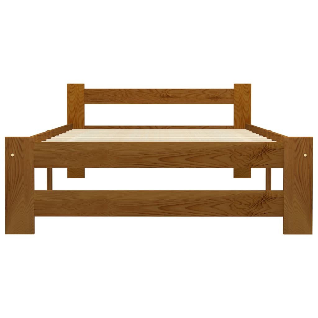 Giroletto senza Materasso Ambrato Legno Massello Pino 90x200 cm | homemem39