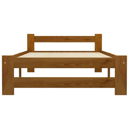 Giroletto senza Materasso Ambrato Legno Massello Pino 90x200 cm | homemem39