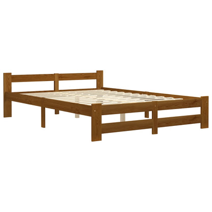 Giroletto senza Materaso Ambrato in Legno di Pino 140x200 cm | homemem39