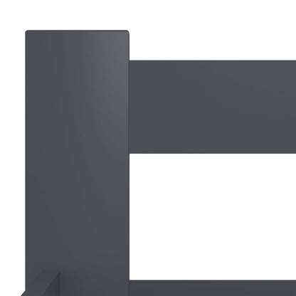 Giroletto senza Materasso Grigio Scuro 200x200 cm Legno Pino | homemem39