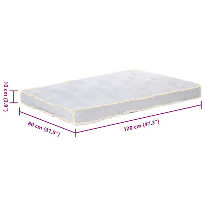 Cuscino per Divano in Pallet Grigio 120x80x10 cm | homemem39