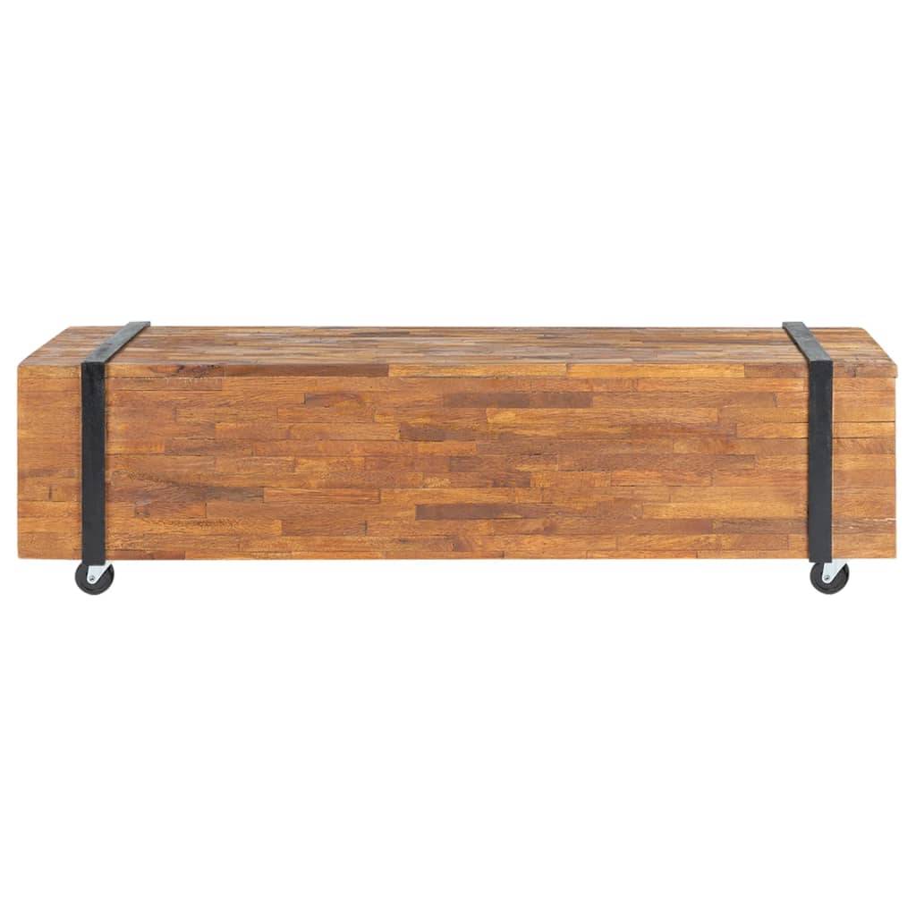 Mobile Porta TV 110x30x32,5 cm in Legno Massello di Teak