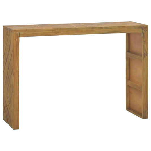 Tavolo Consolle 110x35x75 cm in Legno Massello di Teak