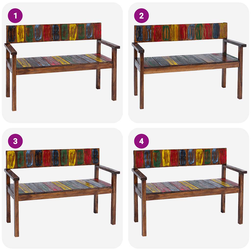 Sedie da Pranzo 4 pz in Legno Massello di Recupero - homemem39