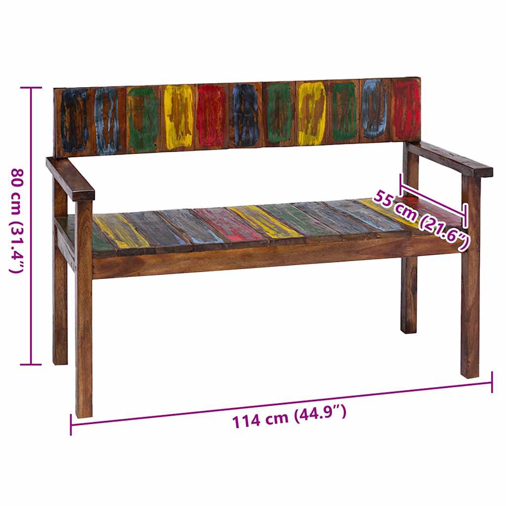 Sedie da Pranzo 4 pz in Legno Massello di Recupero - homemem39