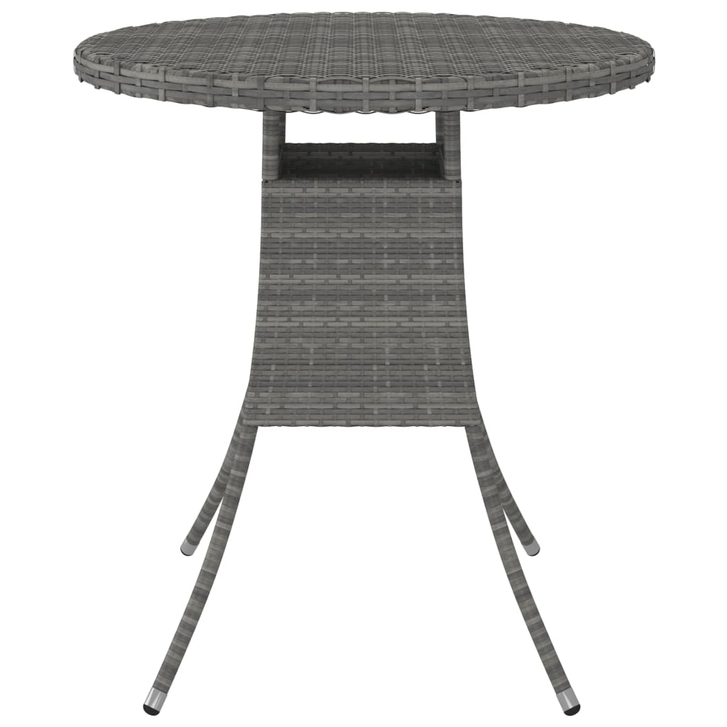 Set Divani da Giardino 9 pz con Cuscini in Polyrattan Grigio