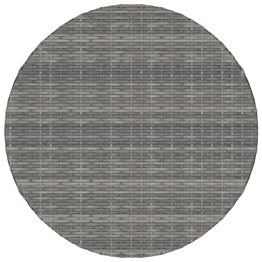 Set Divani da Giardino 5 pz con Cuscini in Polyrattan Grigio