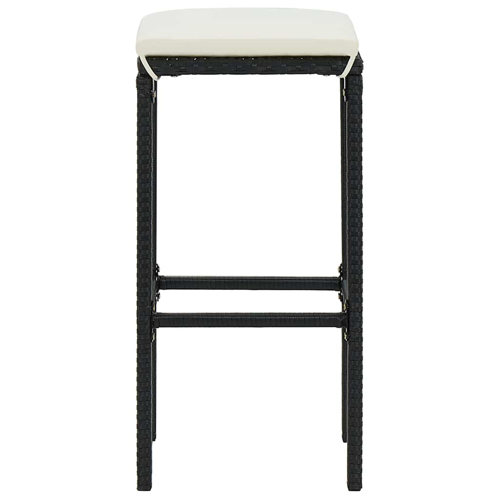 Set Bar da Giardino 8 pz con Cuscini in Polyrattan