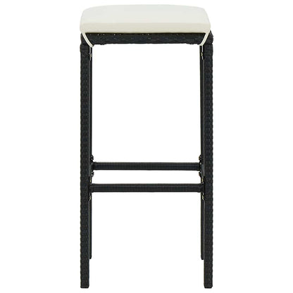 Set Bar da Giardino 8 pz con Cuscini in Polyrattan