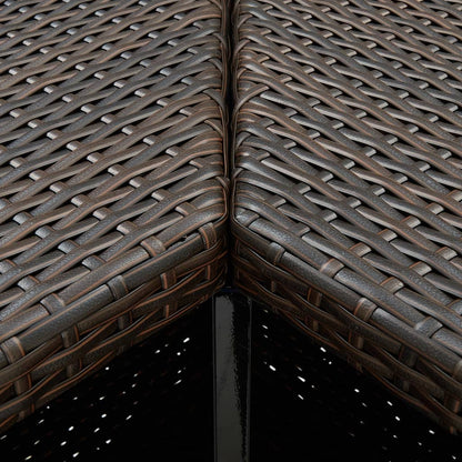Set da Bar da Giardino 16 pz con Cuscini in Polyrattan Marrone | homemem39