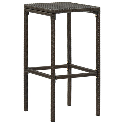 Set da Bar da Giardino 16 pz con Cuscini in Polyrattan Marrone | homemem39