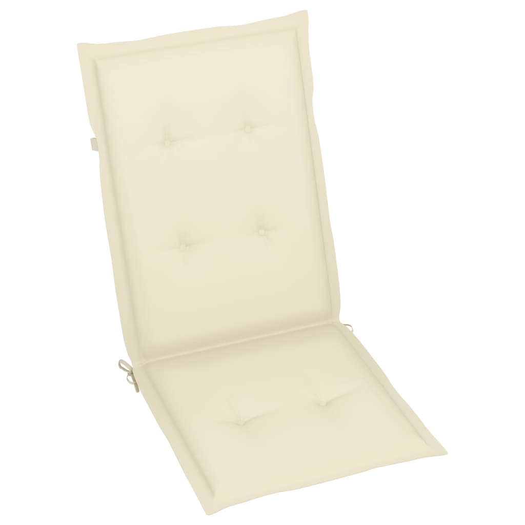 Sedie da Giardino Reclinabili 6 pz con Cuscini Massello Acacia | homemem39