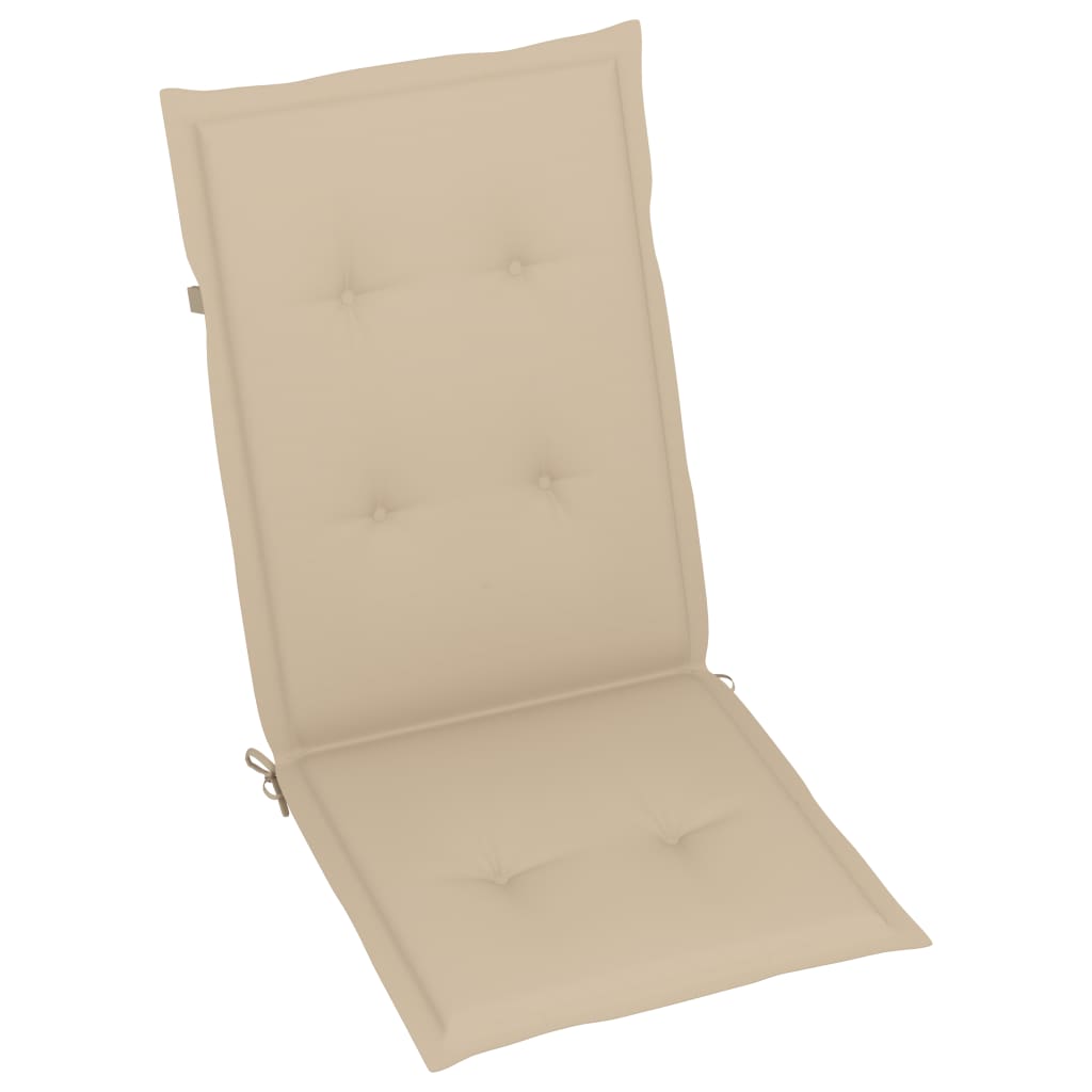 Sedie da Giardino Reclinabili 6 pz con Cuscini Massello Acacia | homemem39