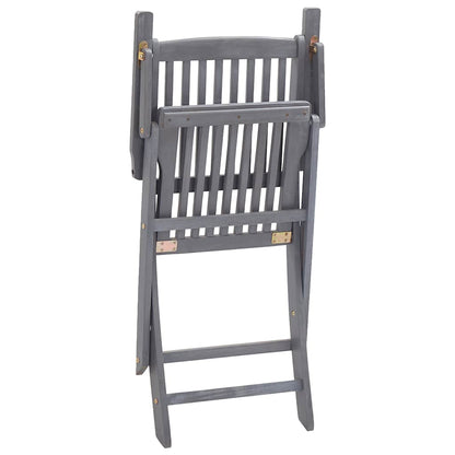 Sedie Pieghevoli 6 pz con Cuscini Massello Acacia