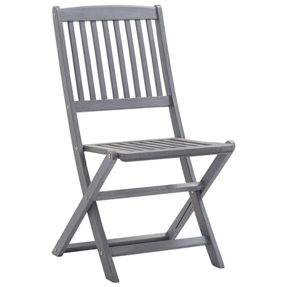 Sedie Pieghevoli 6 pz con Cuscini Massello Acacia