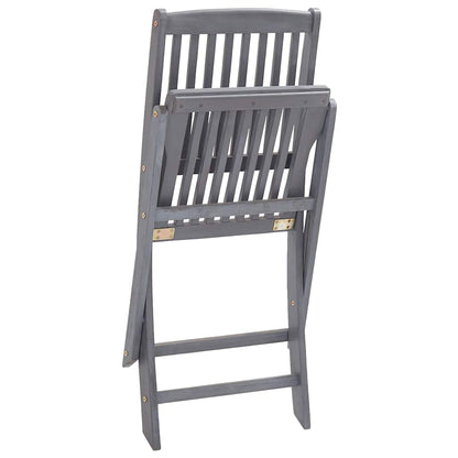 Sedie Pieghevoli 6 pz con Cuscini Massello Acacia