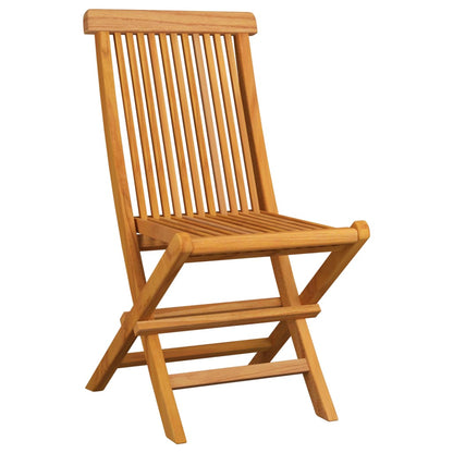 Folding Garden Chairs 6 pcs in Solid Teak Wood