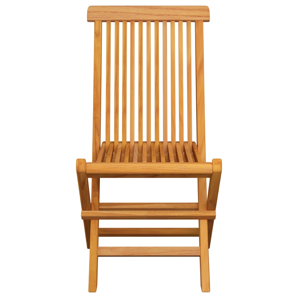 Folding Garden Chairs 6 pcs in Solid Teak Wood