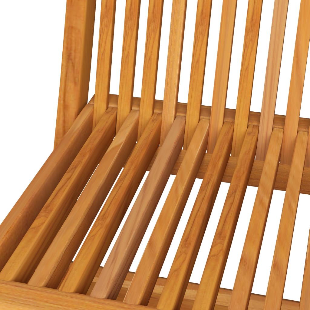 Folding Garden Chairs 6 pcs in Solid Teak Wood