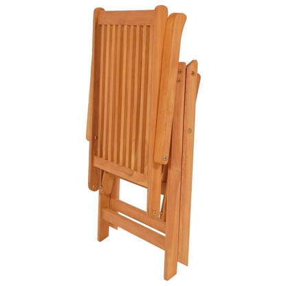 Sedie da Giardino 4 pz con Cuscini Antracite Massello di Teak