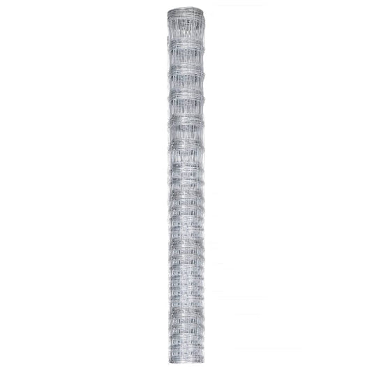 Recinzione da Giardino in Acciaio Zincato 50x1,6 m Argento